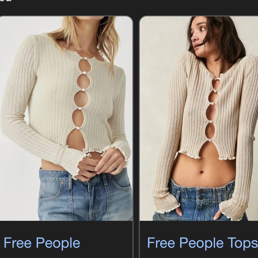 Free People Erica Cardi Top